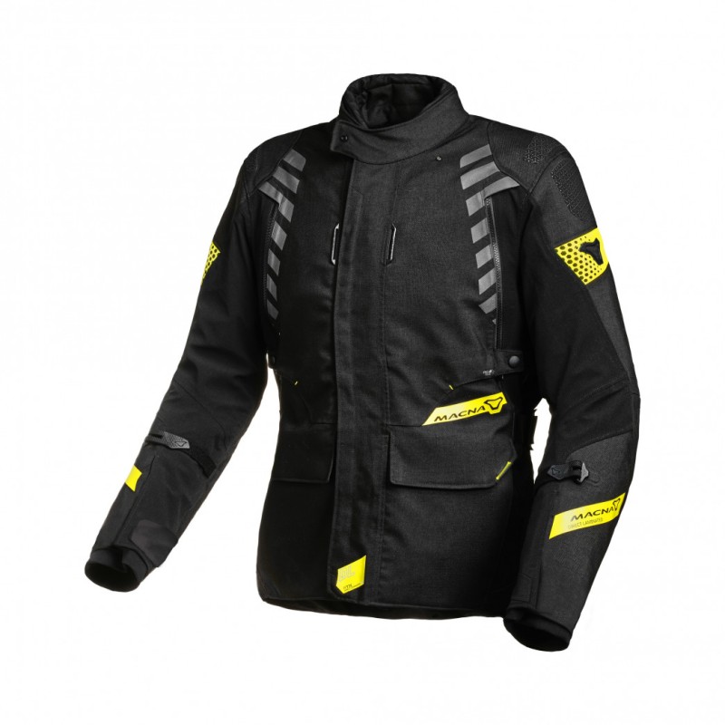 MACNA WYPRZEDAŻ KURTKA DAMSKA ULTIMAX LADIES MOTORCYCLE JACKET BLACK/YELLOW KOLOR CZARNY/ŻÓŁTY