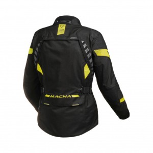 MACNA WYPRZEDAŻ KURTKA DAMSKA ULTIMAX LADIES MOTORCYCLE JACKET BLACK/YELLOW KOLOR CZARNY/ŻÓŁTY