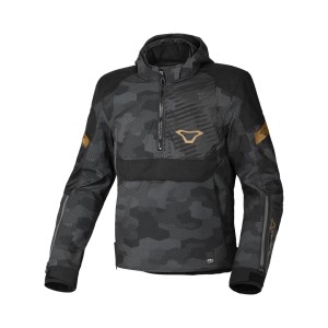 Kurtka z kapturem MACNA WYPRZEDAŻ TRAFFIQ MOTORCYCLE JACKET CAMO BLACK/GREY