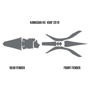 Okleina przeciwbłotna Twin Air Kawasaki KXF 450 '19-22' (Mud Deflector Foam)