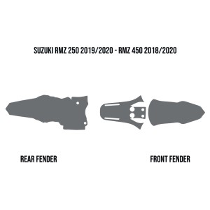 Okleina przeciwbłotna Twin Air Suzuki RMZ 250 '19-21', RMZ 450 '18-21' (Mud Deflector Foam)