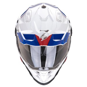 Kask SCORPION DUAL ENDURO ADF-9000 Air Desert White/Blue/Red - Rozmiar M