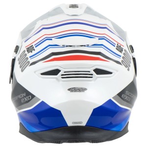 Kask SCORPION DUAL ENDURO ADF-9000 Air Desert White/Blue/Red - Rozmiar M