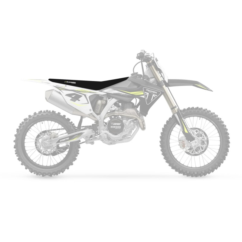 BLACKBIRD POKROWIEC / POSZYCIE NA SIEDZENIE TRIUMPH TF 250X '24-'25 ZEBRA KOLOR CZARNY
