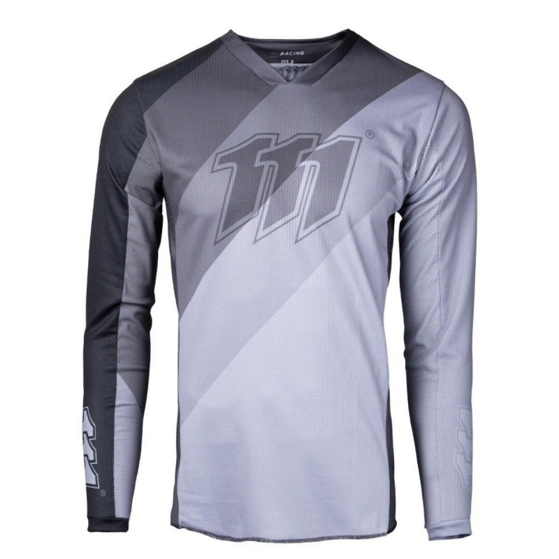 Koszulka motocyklowa 111 RACING WYPRZEDAŻ Gunmetal Szary/Czarny XXL