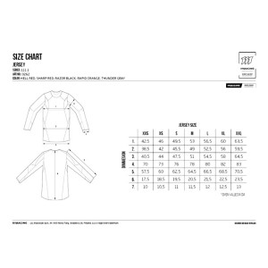 Koszulka motocyklowa 111 Racing Wyprzedaż 111.3 - Spectral Kolor Czerwony/Pomarańczowy/Czarny Rozmiar L