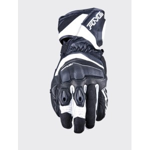 FIVE GLOVES RĘKAWICE SKÓRZANE RFX4 EVO KOLOR CZARNY/BIAŁY ROZMIAR 9 (M)