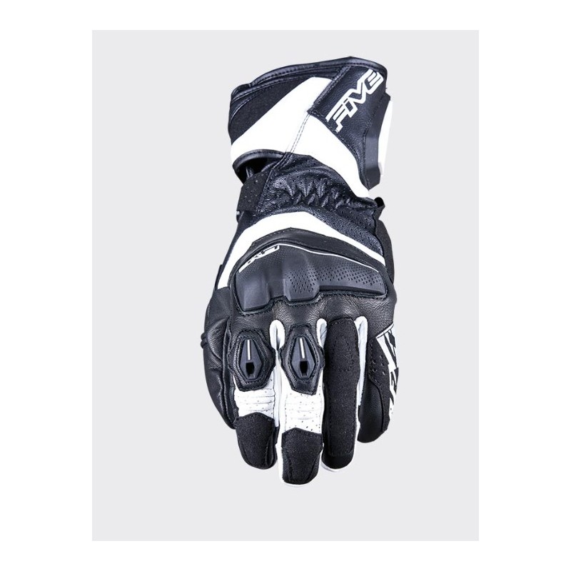 FIVE GLOVES RĘKAWICE SKÓRZANE RFX4 EVO KOLOR CZARNY/BIAŁY ROZMIAR 9 (M)
