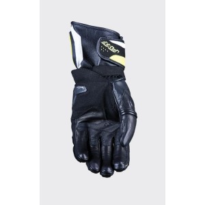 FIVE GLOVES RĘKAWICE SKÓRZANE RFX4 EVO KOLOR CZARNY/ŻÓŁTY FLUO ROZMIAR 10 (L)