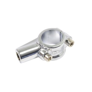 EMGO 2025/02 UCHWYT LUSTERKA Z OBEJMĄ NA KIEROWNICĘ CHROMOWANY 22MM (7/8")