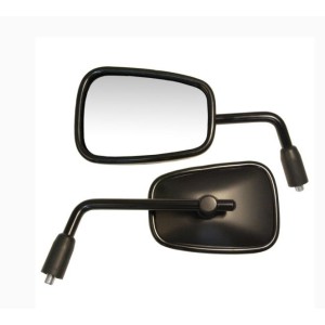 Lusterko EMGO 2025/02 do Kawasaki Z 125 PRO '14-'16 Prawe (OEM: 56001-0313) - Czarny (Wzór Oryginału) (Homologacja)