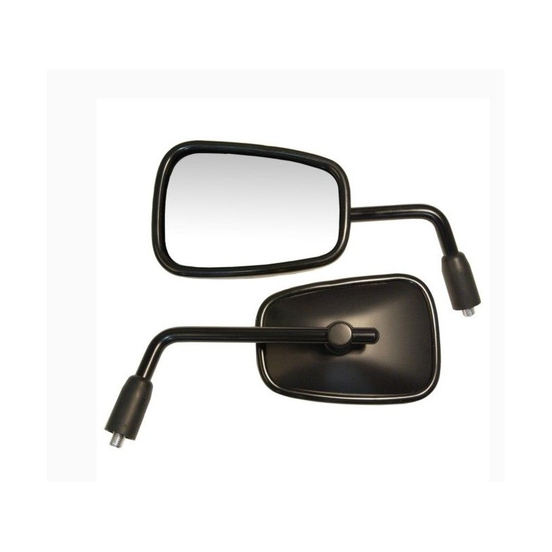 Lusterko EMGO 2025/02 do Kawasaki Z 125 PRO '14-'16 Prawe (OEM: 56001-0313) - Czarny (Wzór Oryginału) (Homologacja)