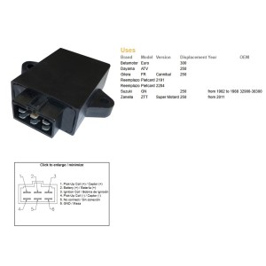 Moduł zapłonu CDI Suzuki GN 250 '82-'88 (OEM 32900-38300)