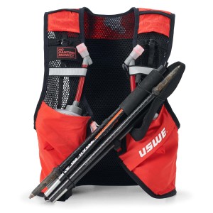 USWE Kamizelka do biegania Pace 8L Rozmiar XL Czerwono Czarna