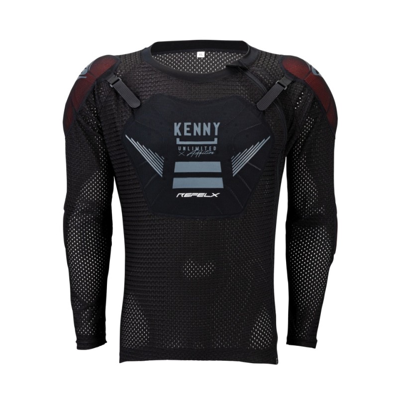 KENNY RACING BUZER OSŁONA KLATKI PIERSIOWEJ NA SIATCE BODY PROTECTOR MTB REFLEX DZIECIĘCE/KID/JUNIOR KOLOR CZARNY ROZMIAR S