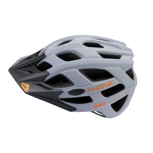 Kask rowerowy MTB Kenny Racing K-One szary/pomarańczowy S/M
