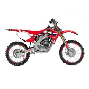 BLACKBIRD KOMPLET NAKLEJEK (OKLEIN) HONDA CRF 250R '04-'09, CRF 250X '04-'21 DREAM 5 KOLOR CZERWONY CZARNY