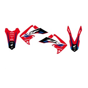 BLACKBIRD KOMPLET NAKLEJEK (OKLEIN) HONDA CRF 250R '10-'13; CRF 450R '09-'12 DREAM 5 KOLOR CZERWONY CZARNY