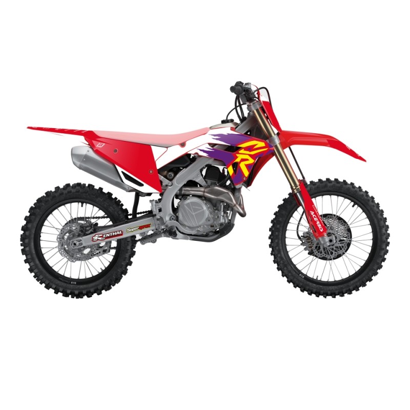 Naklejki okleinowe do HONDA CRF 250R '22-'24, CRF 450R '21-'24 - Komplet Retro