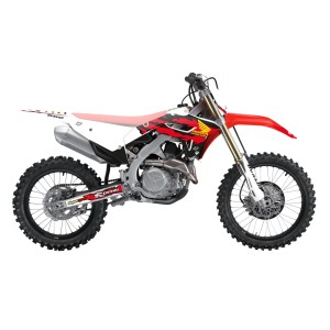 Komplet naklejek Blackbird do Honda CRF 250R '22-'24, CRF 450R '21-'24 - Kolor czerwony, biały, czarny