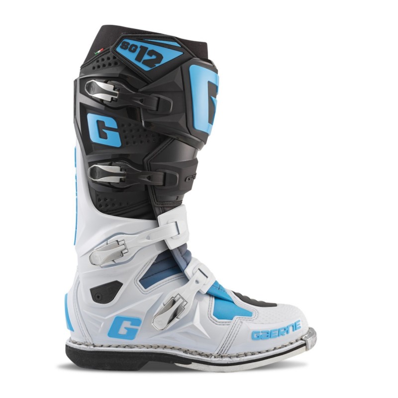 Buty cross/enduro Gaerne SG-12 Limited Edition biało-czarne-niebieskie rozmiar 43