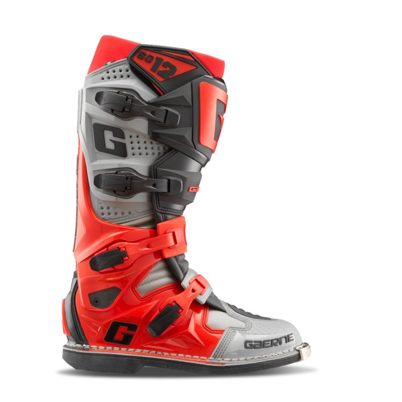 Gaerne Buty Cross/Enduro Model SG-12 Forge Szary/Czerwony/Czarny Rozmiar 42