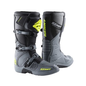 Buty cross/enduro Kenny Racing Track Grey/Neon Yellow - Rozmiar 41