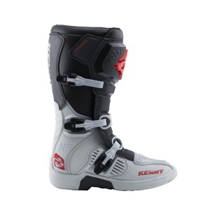 Buty cross/enduro Kenny Racing Track Grey/Red - Rozmiar 47