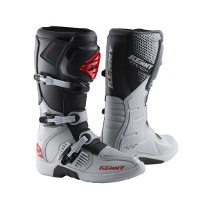 Buty cross/enduro Kenny Racing Track Grey/Red - Rozmiar 47