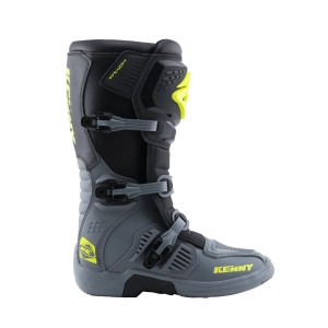 Buty cross/enduro Kenny Racing Track Grey/Neon Yellow - Rozmiar 47