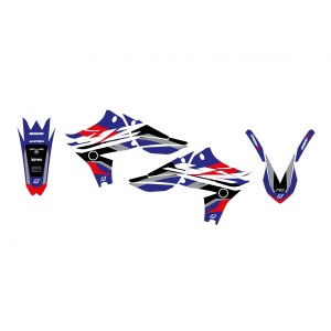 BLACKBIRD KOMPLET NAKLEJEK (OKLEIN) YAMAHA YZ 450F '10-'13 DREAM 5 KOLOR NIEBIESKI CZARNY