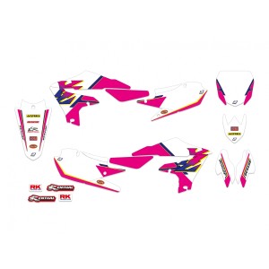 BLACKBIRD KOMPLET NAKLEJEK (OKLEIN) YAMAHA YZ 250F '19-'23, YZ 450F '18-'22 RETRO