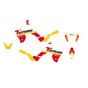 Komplet naklejek Blackbird do Yamahy Tenere 700 '20-'23 Rally Ride - kolor czerwony