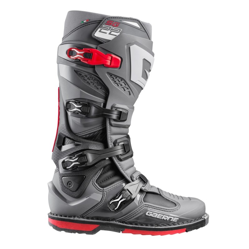 Buty cross/enduro Gaerne SG-22 antracyt/czarny/czerwony rozmiar 48