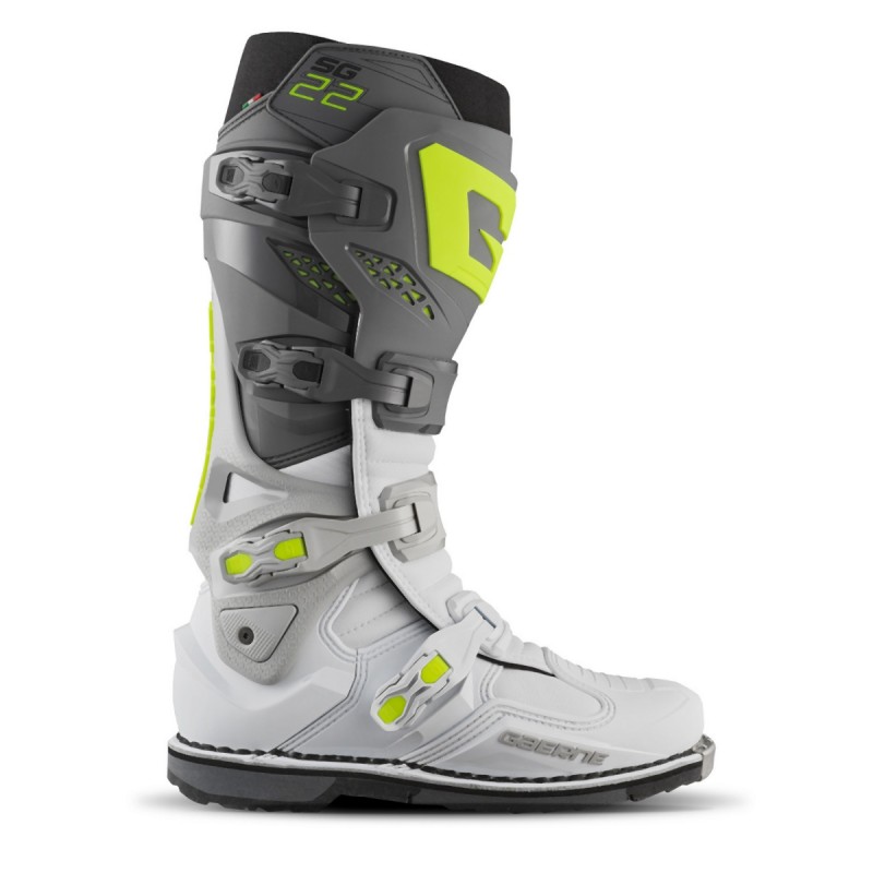 Buty cross/enduro Gaerne SG-22 szary/biały/żółty rozmiar 42