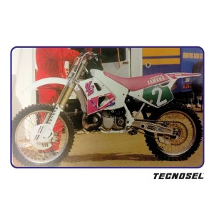 TECNOSEL (BLACKBIRD) KOMPLET NAKLEJEK YAMAHA YZ 250 '90-'92 - RÓŻOWY/BIAŁY