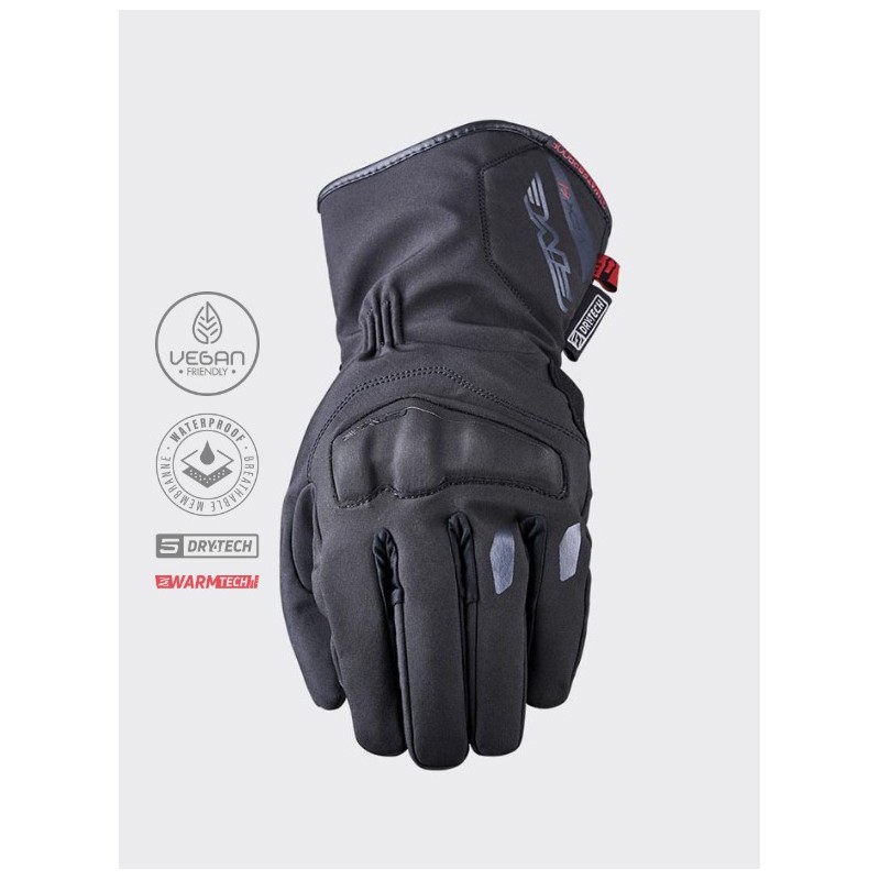 FIVE GLOVES RĘKAWICE TEKSTYLNE WFX4 WP - Czarny, wodoszczelne, rozmiar 11 (XL)