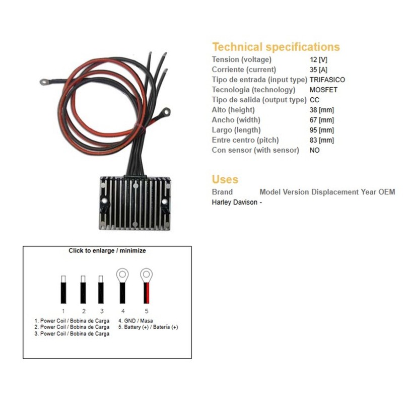 Regulator napięcia Harley-Davidson ESR851