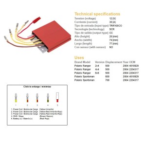 Regulator napięcia do Polaris Sportsman 500 Ranger '04/600 Sportsman '04/700 Sportsman '04