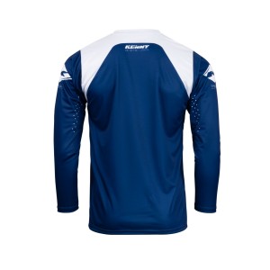 Koszulka cross/enduro Kenny Racing Track Raw Navy - niebieska/biała, rozmiar S
