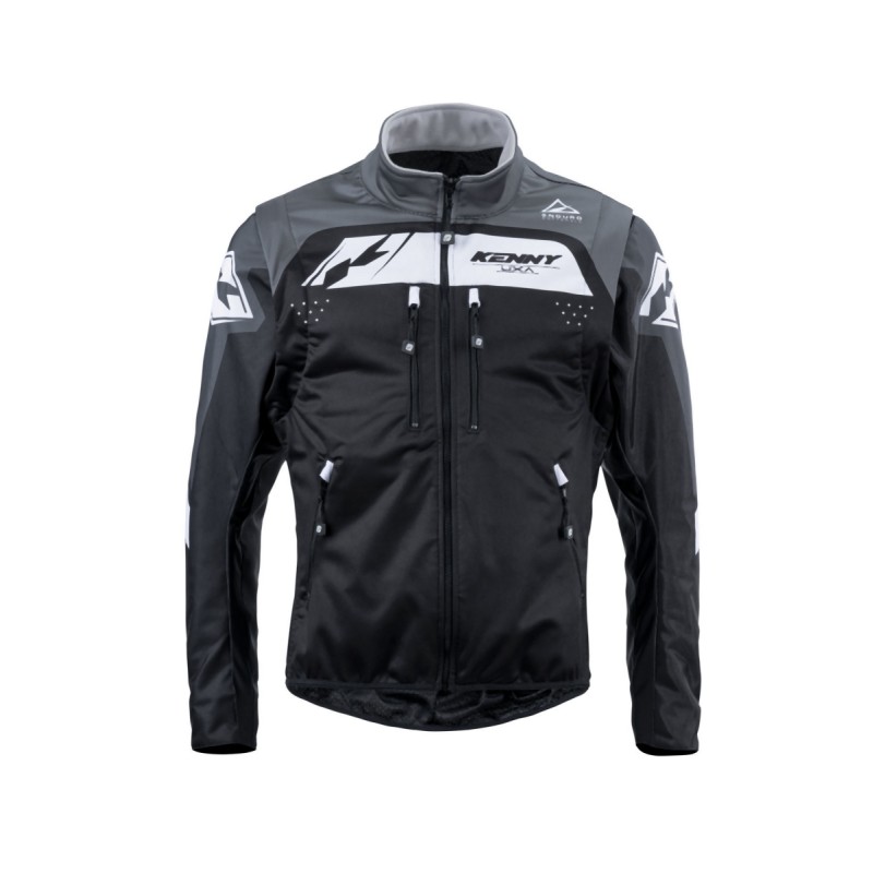 Kurtka Adventure/Enduro Kenny Racing Softshell Grey czarno/szaro/biała XXL