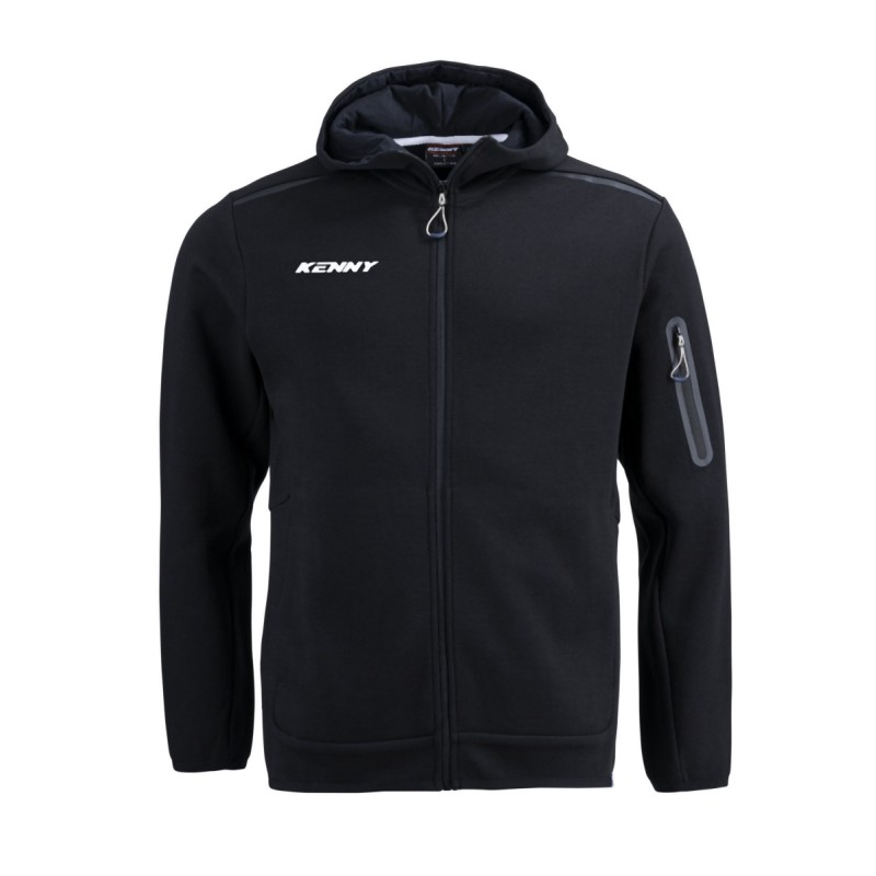 Bluza Kenny Racing z kapturem Core Black czarny rozmiar XXL
