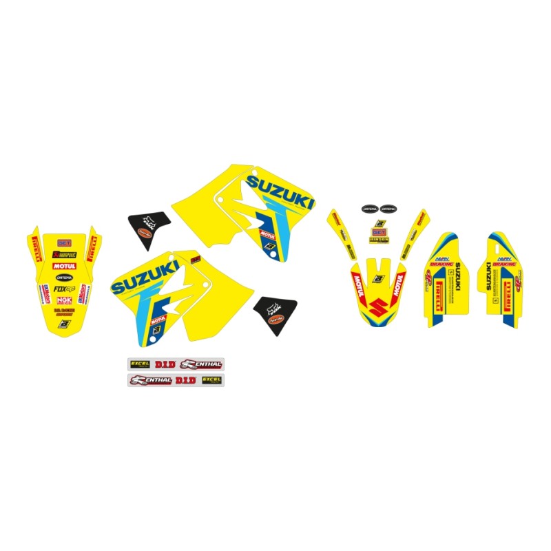 Naklejki do Suzuki RM 125/250 '01-'24 - Komplet naklejek replika KSRT RESTYLE 22