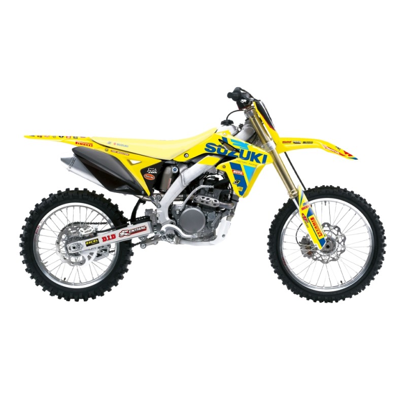 Naklejki okleinowe do Suzuki RMZ 250 \'10-\'18 - Komplet naklejek REPLICA SUZUKI KSRT RESTYLE 22