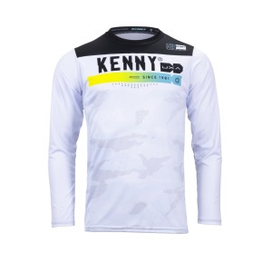 Koszulka rowerowa Kenny Racing Elite Camo White - rozmiar S