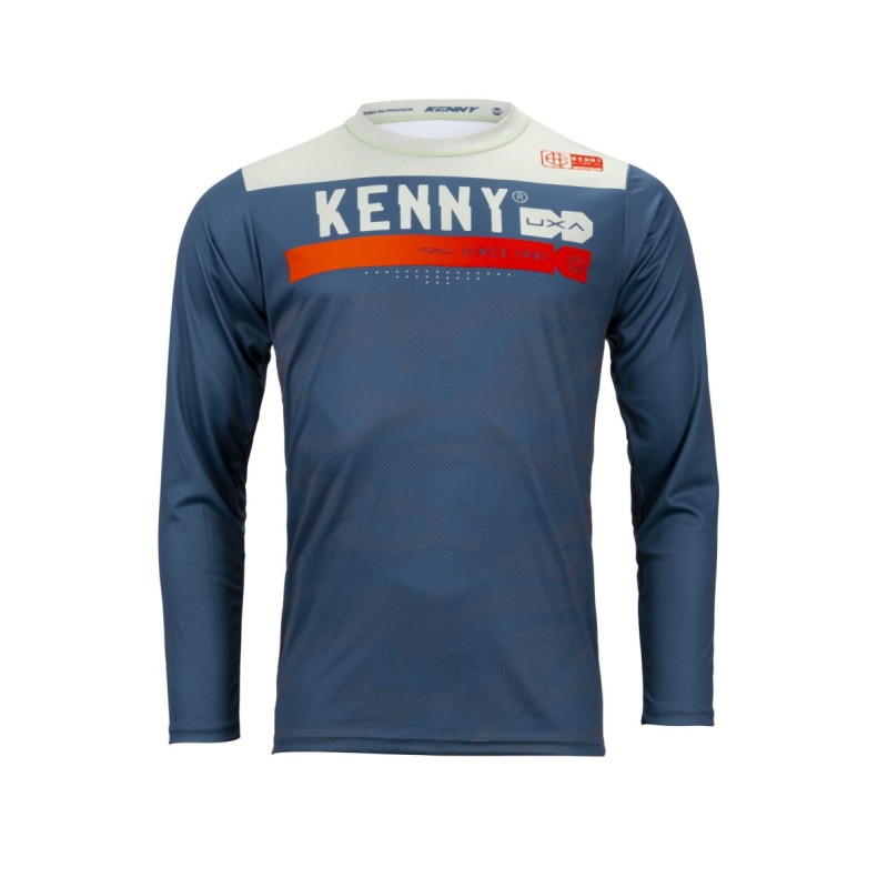Kenny Racing Koszulka Rowerowa MTB Model Elite Camo Blue Niebieska/Biała Rozmiar S