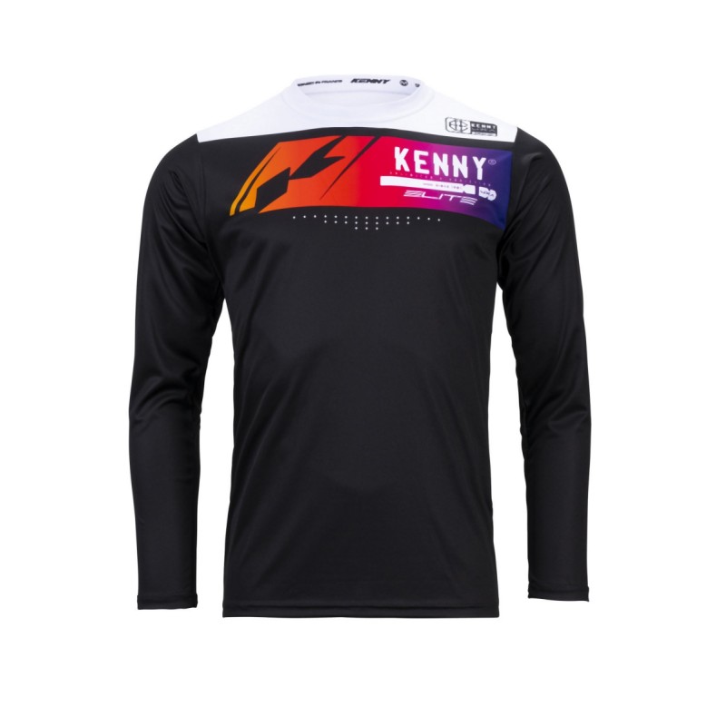 Koszulka rowerowa KENNY RACING MTB ELITE BLACK rozmiar L