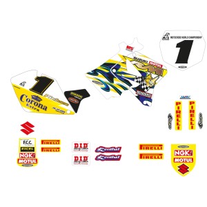 Komplet naklejek Suzuki RM 125/250 '01-'24 - Replica Team Suzuki 2003