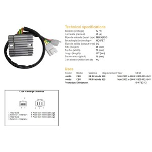 Regulator napięcia do Honda CBR 900RR (929) '00-'03