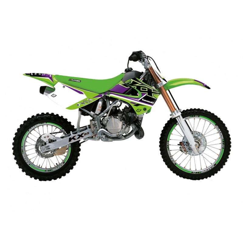 Blackbird Komplet Naklejek (Oklein) Kawasaki KX 85 '01-'13 Dream 5 Kolor Zielony Czarny